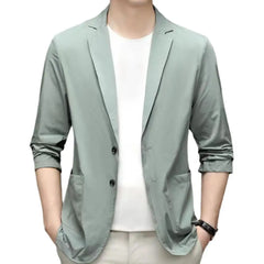 Anti-Wrinkle Ultra Thin Ice Silk Suit Jacket Summer men blazer