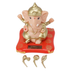 Ganesha God Statues Solar Powered Indian Ganesha Idol