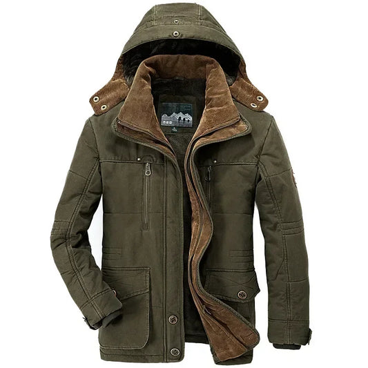 Winter Mens Long Down Jacket Good Quality Hooded Thicked Warm Parkas