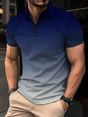 Best Selling Men Short Sleeve Polo Shirt Turn Down Collar Button Pure