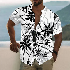 2023 Coconut Tree Shirts For Men 3d Printed Men's Hawaiian Shirt Beach