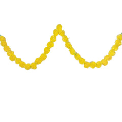 Marigold Flower Garland with зo Flowers, Artificial Flowers for Diwali
