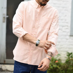 SauceZhan Original Vintage Shirt  Cotton Shirt Men Shirt slim mens