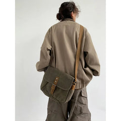 Bomber Jacket Men Vintage Multi-pocket Loose Safari Coat Harajuku