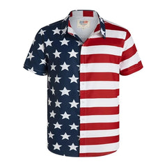 America Hawaiian Flag Men Fashion Shirts For Man weed Clothing 3D