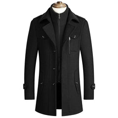 Men Winter Jackets Cashmere Overcoats Wool Blends Trench Coats High