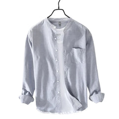 HIQOR Brand Blouses Fashion Simple Men's Casual Shirt 2024 New High