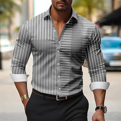 Men's shirt button up shirt casual shirt business casual 3D printed