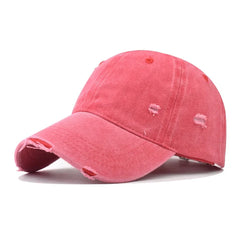 Distressed Baseball Cap Dad Hats for Men Women Vintage Washed Cotton