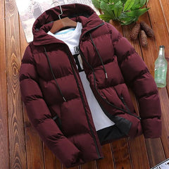 Fashion Parkas Men Winter Overcoat Men's Casual Jacket Warm Hooded