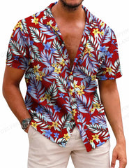 Tropic Leaves 3d Print Shirts Men's Women's Shirts Men's Vocation