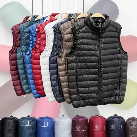 Coat Ultralight Sleeveless Puffer Vest Jacket Ultra Thin Warm
