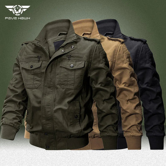 Big Size 6XL Army Cargo Jackets Men Spring Autumn Military