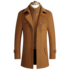 Men Winter Jackets Cashmere Overcoats Wool Blends Trench Coats High