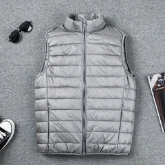 Coat Ultralight Sleeveless Puffer Vest Jacket Ultra Thin Warm