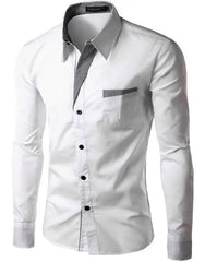 2022 Hot Sale New Fashion Camisa Masculina Long Sleeve Shirt Men Slim