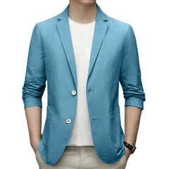 Men Lightweight Suit Coat Men's Formal Summer Suit Coat with Lapel