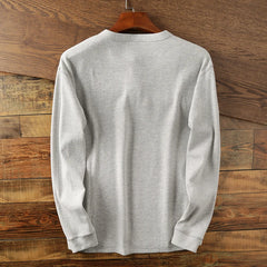 New Fashion Mens Henley Shirts Long Sleeve Half Button Up Thermal