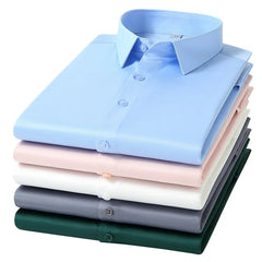 High Quality Stretch Anti-Wrinkle Men Shirts Long Sleeve Dress Shirts