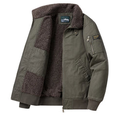 2023 New Men Winter Fleece Minimalist Lapel Jacket Men Autumm Casual