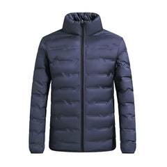 Men's White Duck Down Jacket Warm Thick Windproof Puffer Jacket Winter