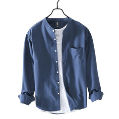 HIQOR Brand Blouses Fashion Simple Men's Casual Shirt 2024 New High