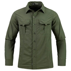 Men's Long Sleeve Camping Hiking Shirts For Quick Dry Sun Protection