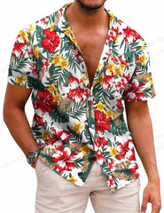 Tropic Leaves 3d Print Shirts Men's Women's Shirts Men's Vocation