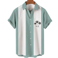 Hawaiian Shirt Men Summer 3d Coconut Tree Printed Shirts For Men