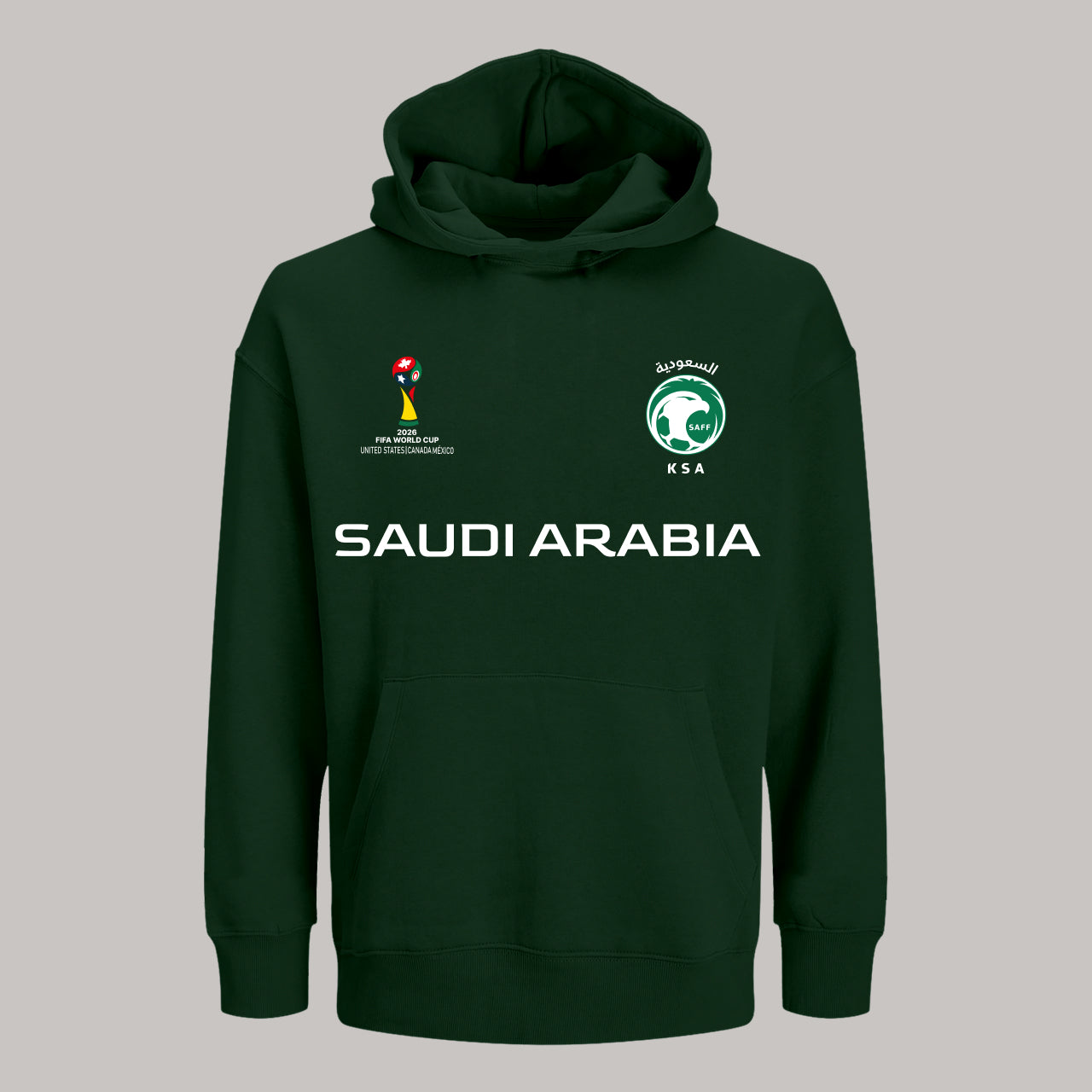 Saudi Arabia Soccer Team Fan Hoodie – 2026 World Cup Football Sweatshirt