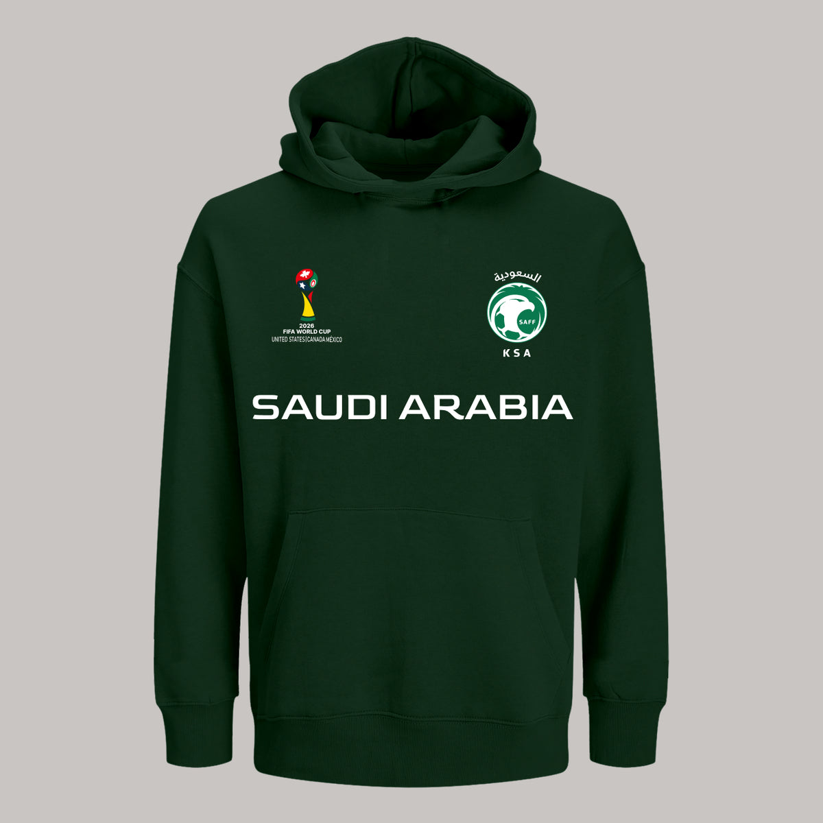 Saudi Arabia Soccer Team Fan Hoodie – 2026 World Cup Football Sweatshirt