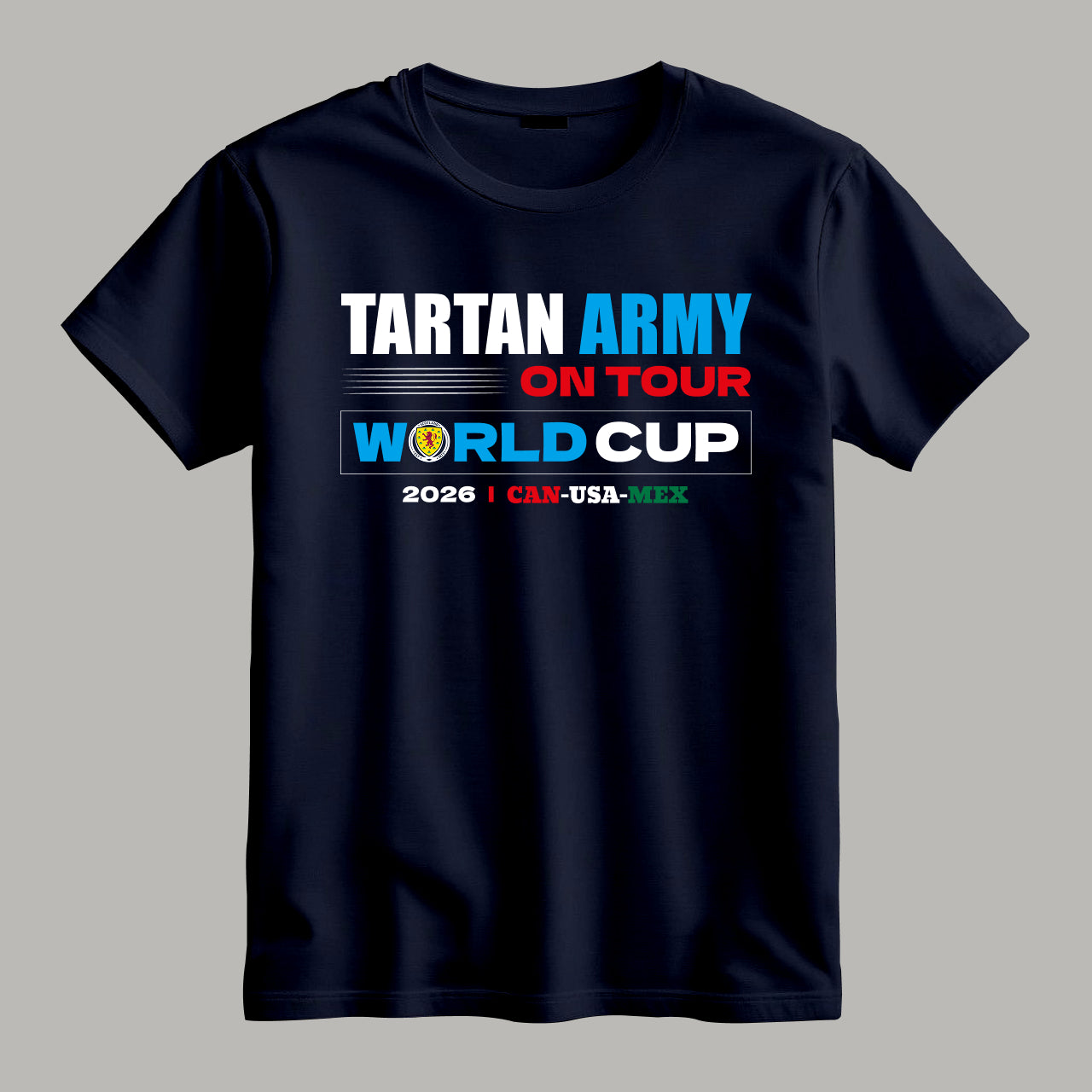 Tartan Army on Tour Scotland World Cup 2026 Football T Shirt