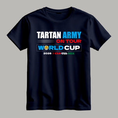 Tartan Army on Tour Scotland World Cup 2026 Football T Shirt
