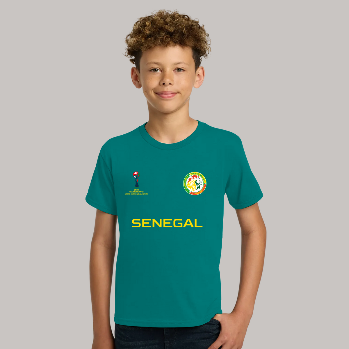 Senegal Football Team Fan T-Shirt For Boys/Youth – 2026 Football World Cup TShirt