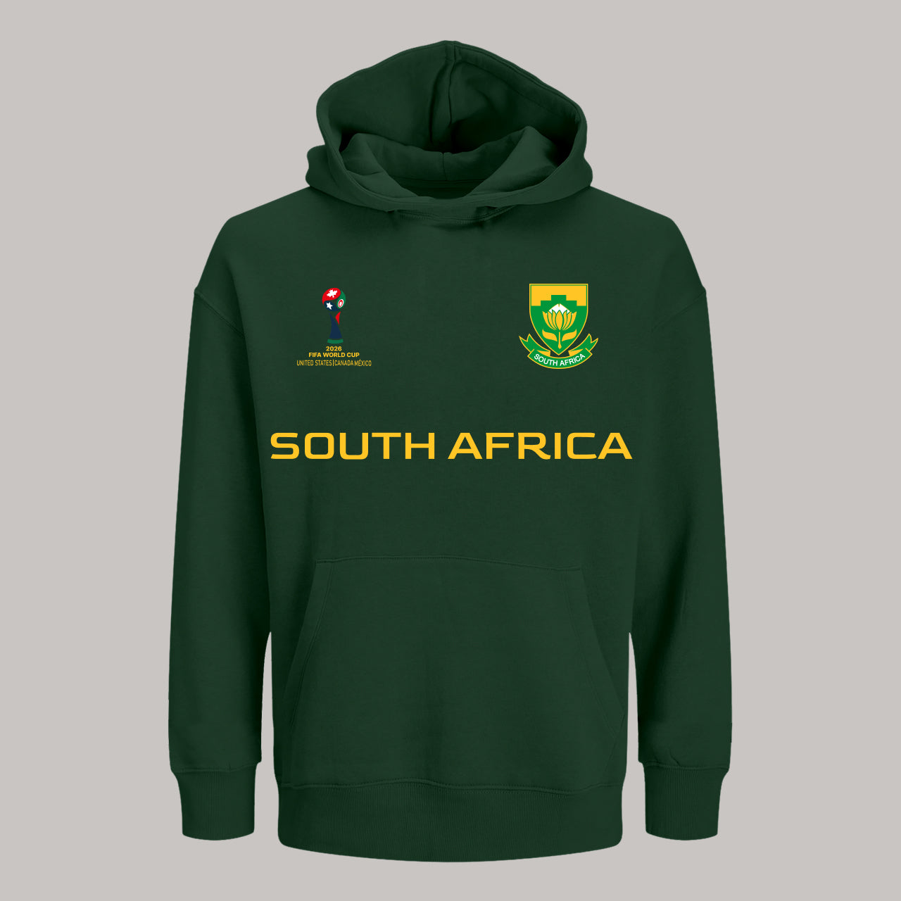 South Africa Soccer Team Fan Hoodie – 2026 World Cup Football Sweatshirt