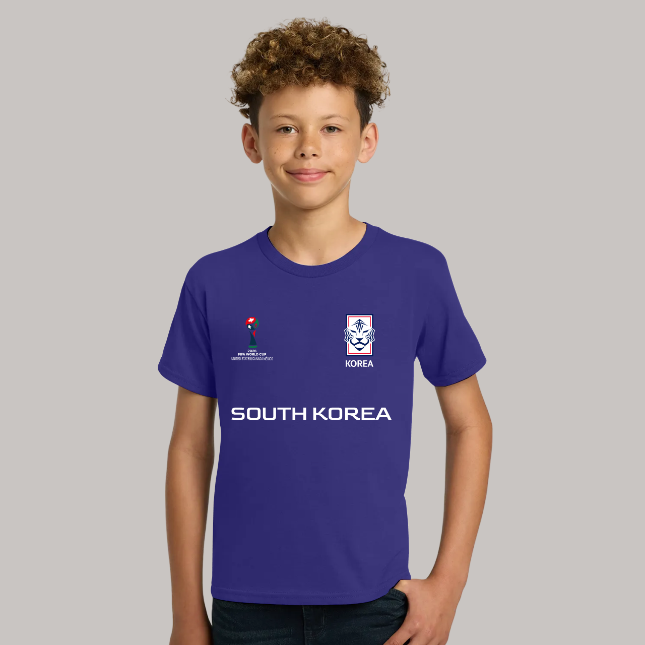 South Korea Soccer Team Fan T-Shirt For Boys/Youth – 2026 Football World Cup TShirt