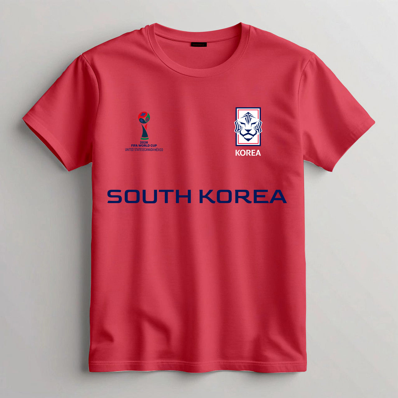 South Korea Football Team Fan T-Shirt – 2026 Football World Cup TShirt