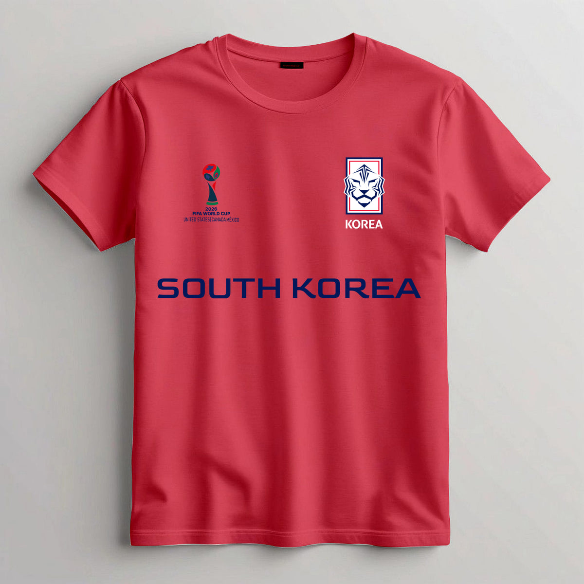 South Korea Football Team Fan T-Shirt – 2026 Football World Cup TShirt