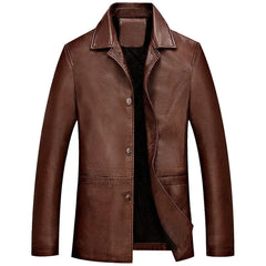 Soft Leather Jackets Men Leather Jacket Thick Moto Coats Casaco