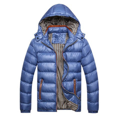 DIMUSI Winter Men Padded Jacket Fashion Cotton Thermal Thick Parkas