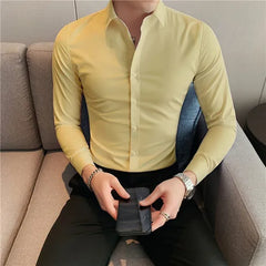 10 Color Summer New Mens Short-sleeved Shirt Cotton Casual Business