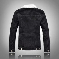 Winter Men Thick Jackets and Coats Warm Fleece Denim Jacket Fashion