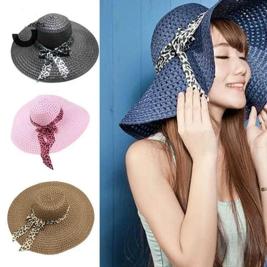 Korean Version of Beach Hat Women Summer Hats Wide Brim Straw Hollowed