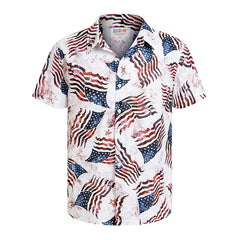 America Hawaiian Flag Men Fashion Shirts For Man weed Clothing 3D