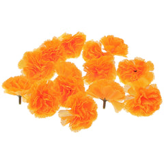 50 Pcs Artificial Marigold Simulation Heads Fake Embellishment