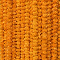 5-50pcs Marigold Flower Garland For Decoration Artificial Flowers 5