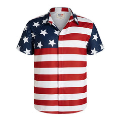 America Hawaiian Flag Men Fashion Shirts For Man weed Clothing 3D