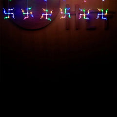 LED Fairy Lights Swastika Garland Curtain String Light for Diwali