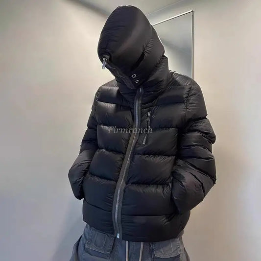 Firmranch New Black RO Style Shark Head Hooded Puffer Jackets For Men