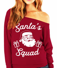 SANTA'S SQUAD Christmas Slouchy Sweatshirt - Pick